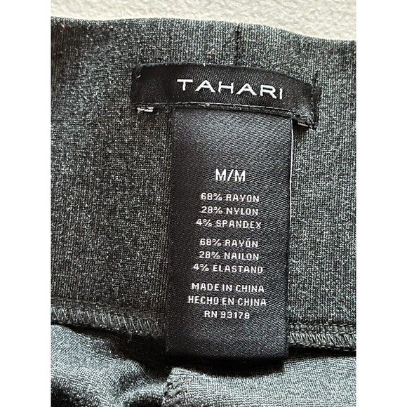 Tahari Women’s Gray Compression Leggings | Medium | Pull-On Elastic Waist Work - Picture 6 of 9